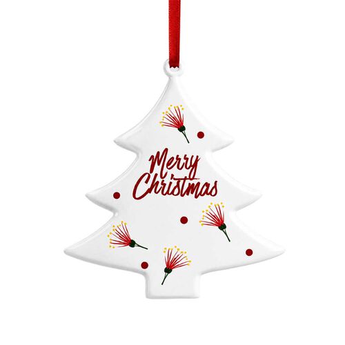 Stellar Haus White Pohutukawa Tree Decoration