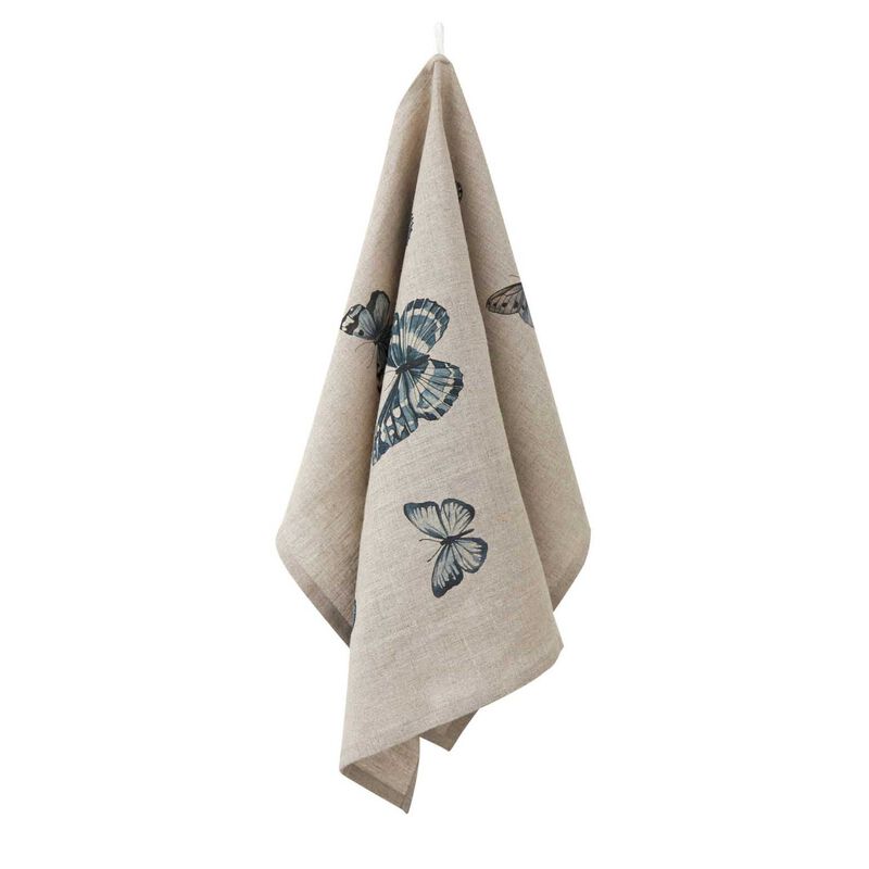 Wallace Cotton Butterfly Tea Towel image number 0