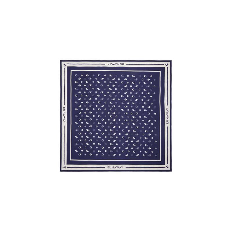 Karen Walker Whale Floral Classic Silk Scarf image number 1