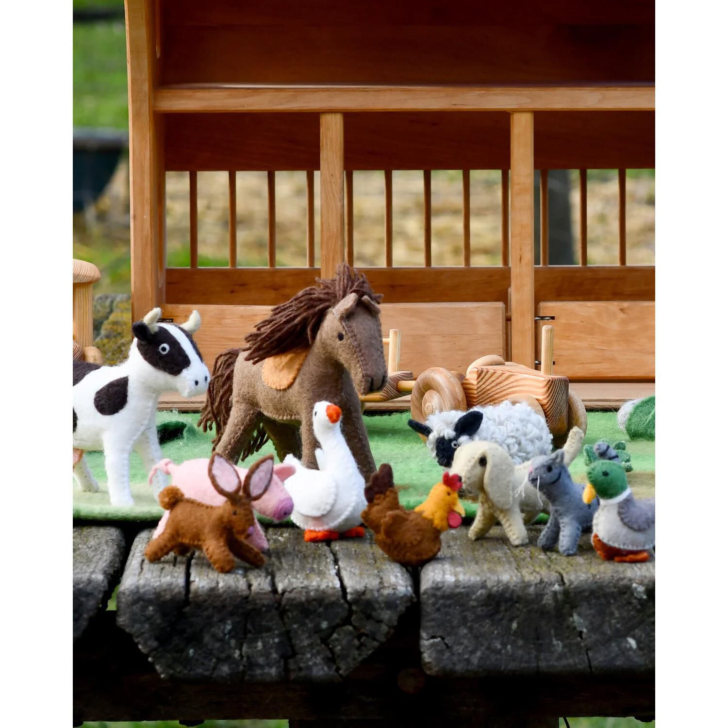 Tara Treasures Felt Farm Animals Toys Set Ballantynes Department Store