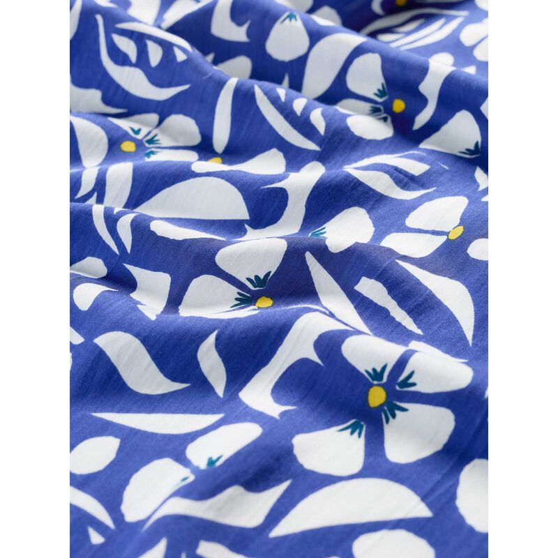 Seasalt Cornwall May Garland Square Collaged Border Bright Marine image number 2