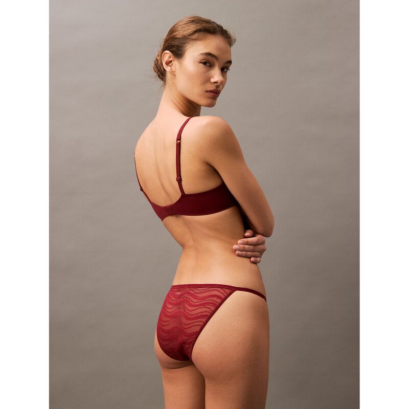 Calvin Klein Sheer Lace String Bikini image number 1