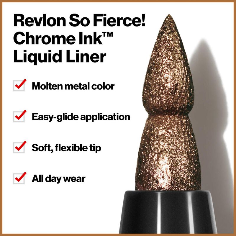 Revlon So Fierce! Chrome Ink Liquid Liner Bronzage (902) image number 2