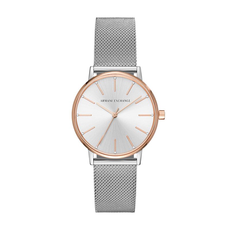 Armani Exchange Lola Silver-Tone Analogue Watch AX5537 image number 0