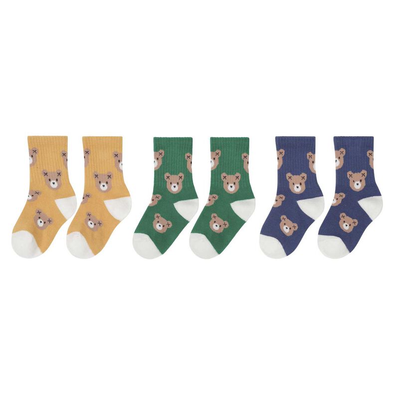 Huxbaby 3Pk Huxbear Sport Sock 6M-2Y image number 0