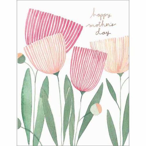 Blooms For Mum Foil Card
