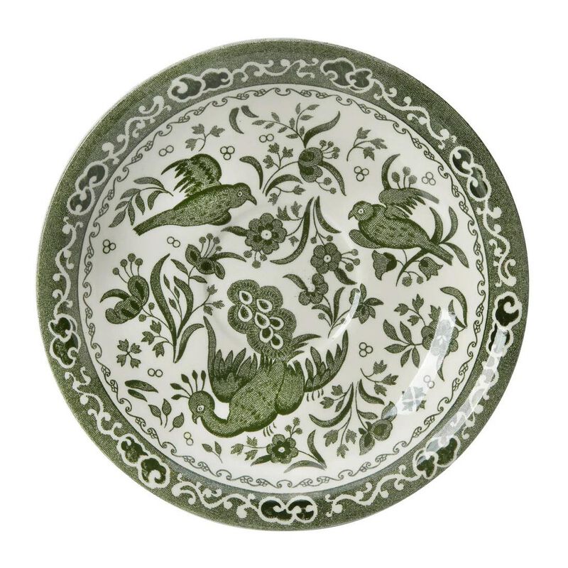 Burleigh Green Regal Peacock Tea Saucer image number 0