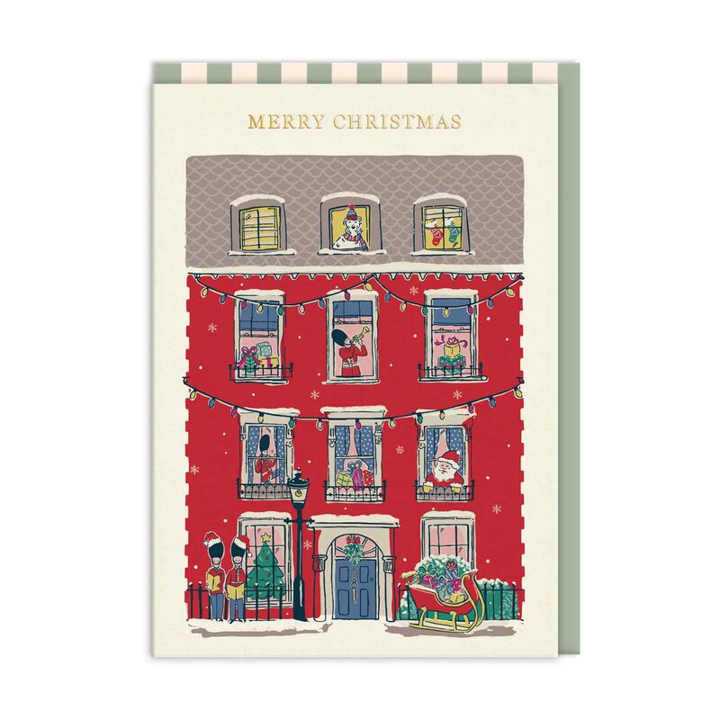 Cath Kidston Merry Christmas House Pack of 9 Cards image number 1