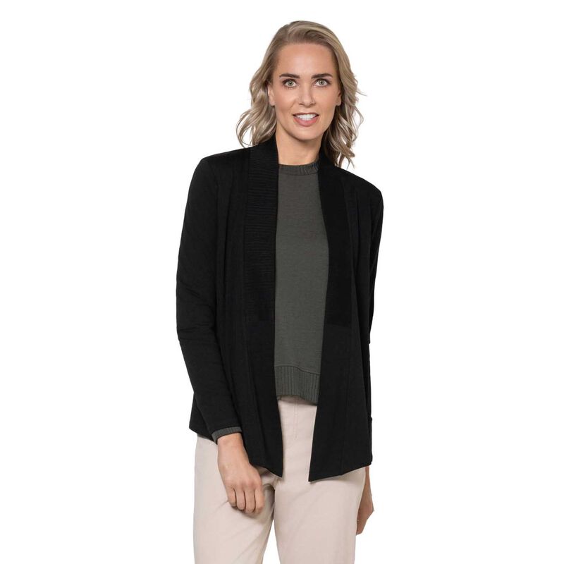 B Essentials by Ballantynes Rib Trim Cardi image number 0