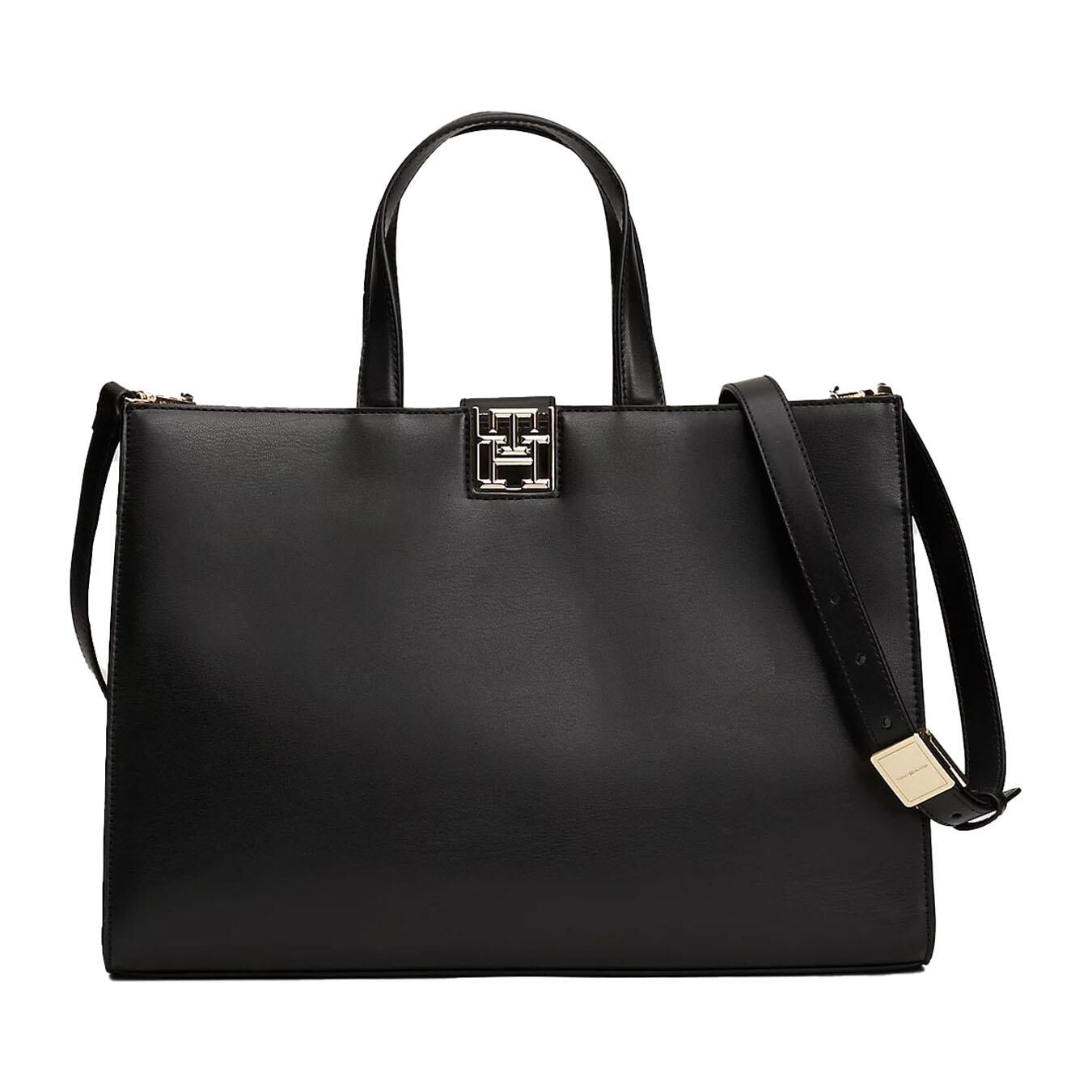 Tommy hilfiger monogram satchel on sale