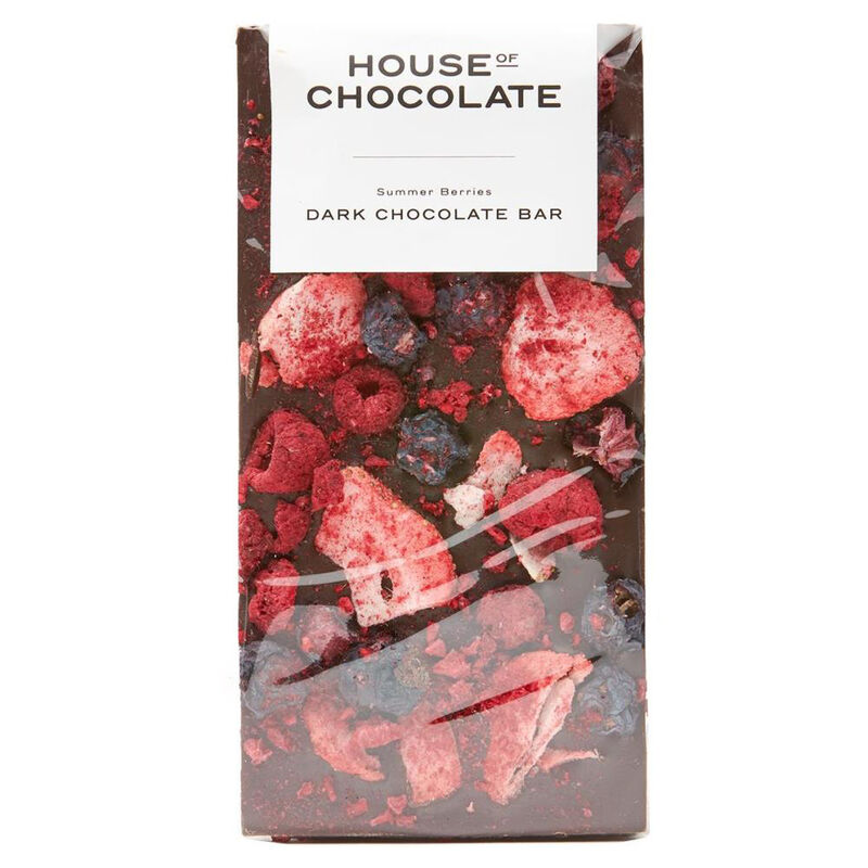 House of Chocolate Summer Berries Dark Chocolate Bar 85g image number 0