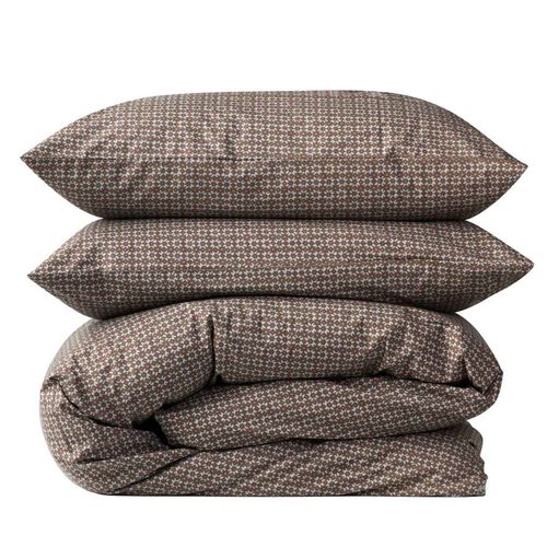 Citt&agrave; Porto Duvet Cover Cocoa/Miso KS/D 180x210cm