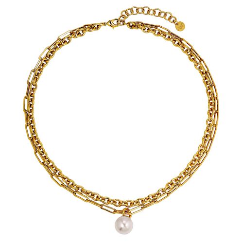 Dyrberg Kern Aurelia Sg White Pearl Necklace