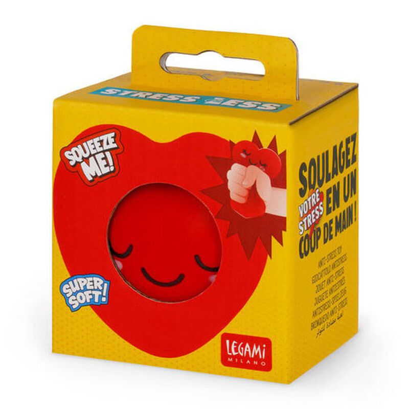 Legami Stress Less Anti-Stress Squishy - Heart image number 1