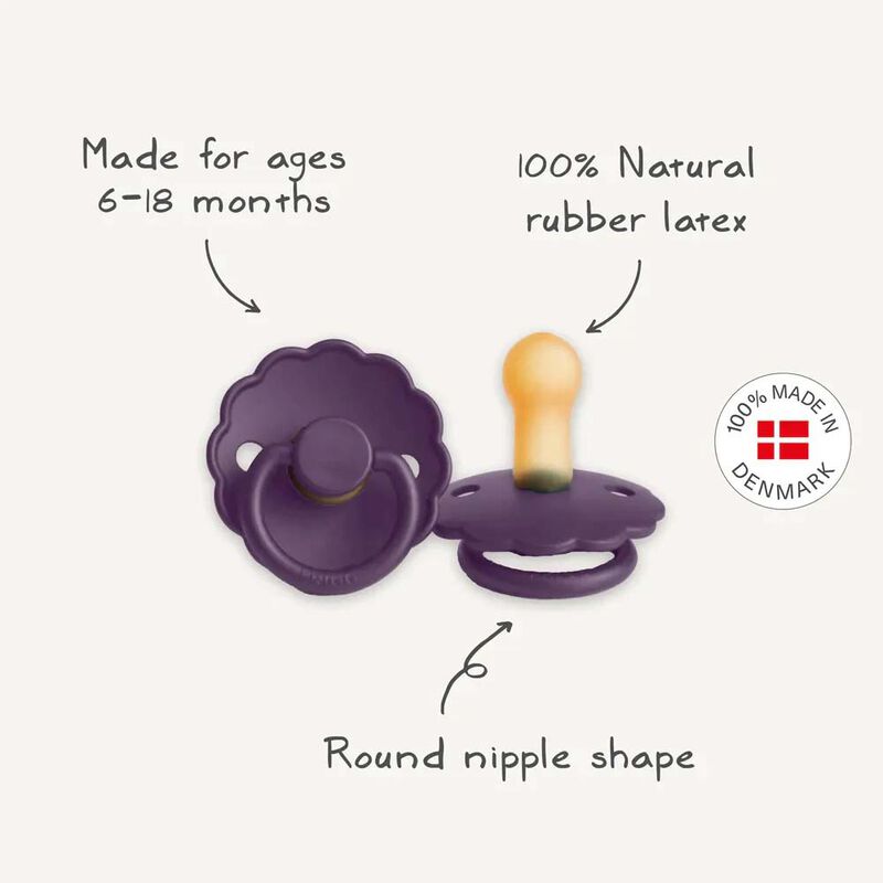 FRIGG Round Pacifier - Daisy Latex Size 2 image number 1