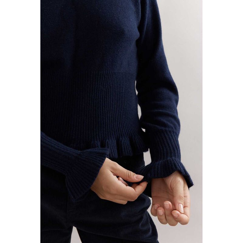 Caitlin Crisp Frilly Crop Crew image number 2