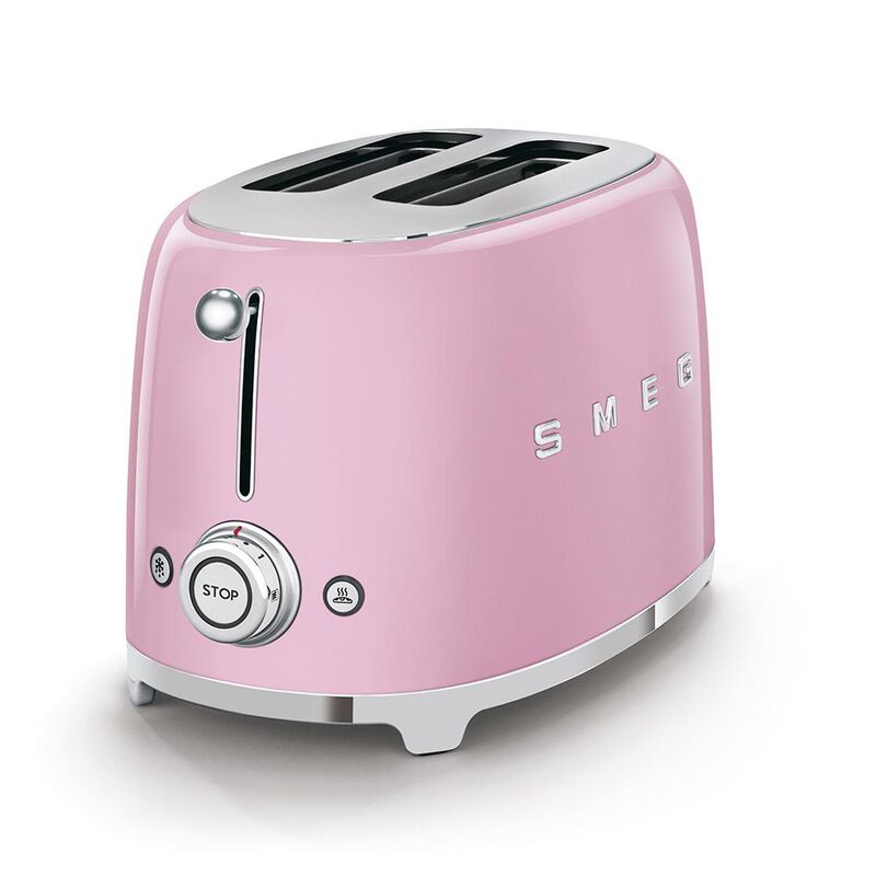Smeg 2 Slice Toaster - Pink image number 0