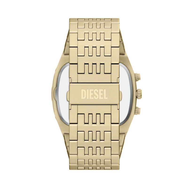 Diesel Spiked Cushion Chronograph Gold-Tone Stainless Steel Watch image number 1