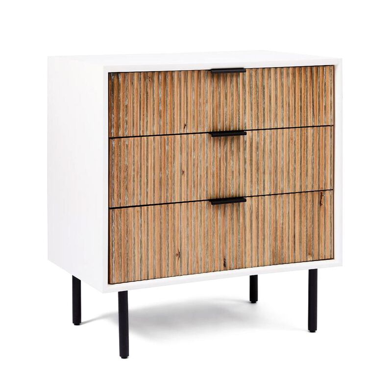 West Elm Quinn Closed 3-Drawer Bedside Table image number 0