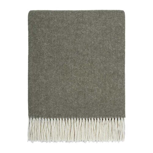 Baya Mosman 100% Merino Wool Throw 140x200cm - Olive