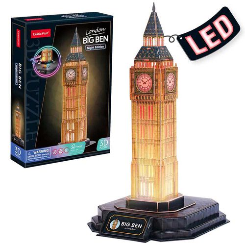 CubicFun Big Ben Night Edition 3D Puzzle