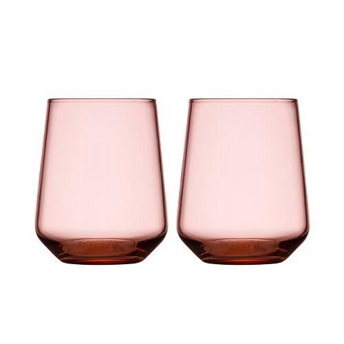 iittala Essence Tumbler 35cl Salmon Pink Pair