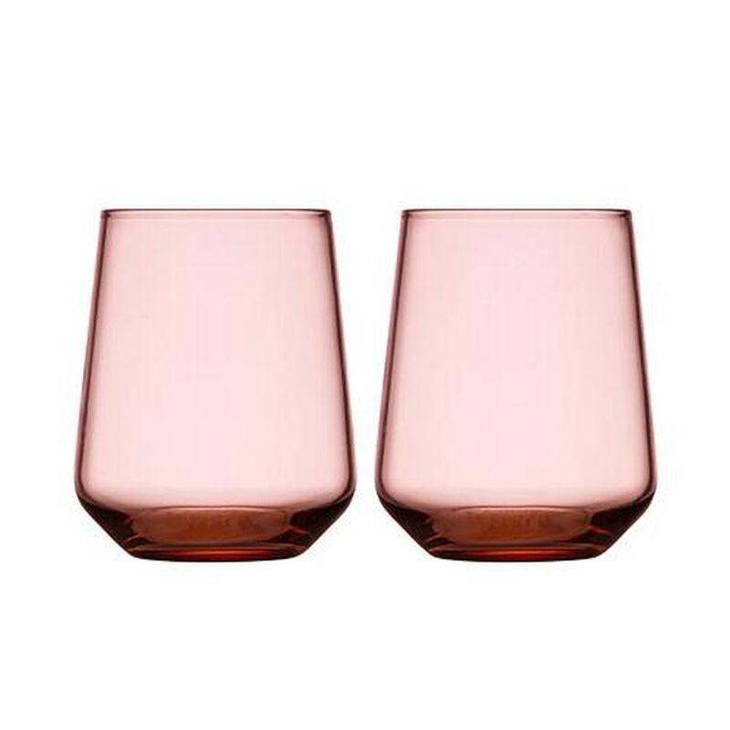 iittala Essence Tumbler 35cl Salmon Pink Pair image number 0