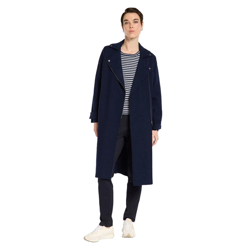 Marco Polo Boiled Wool Moto Coat image number 4