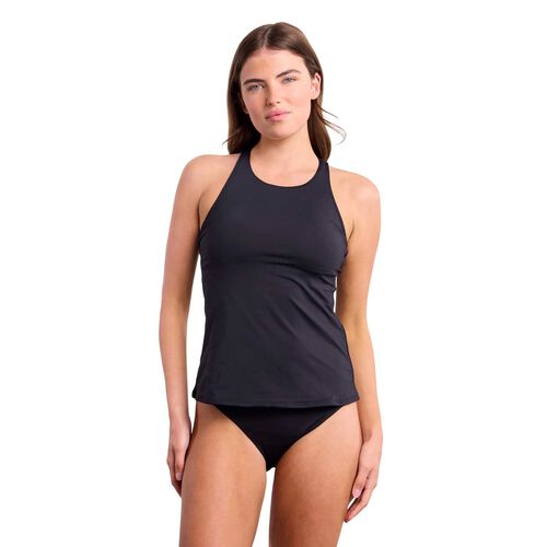 Sunseeker Basix High Neck Mast Singlet - Black