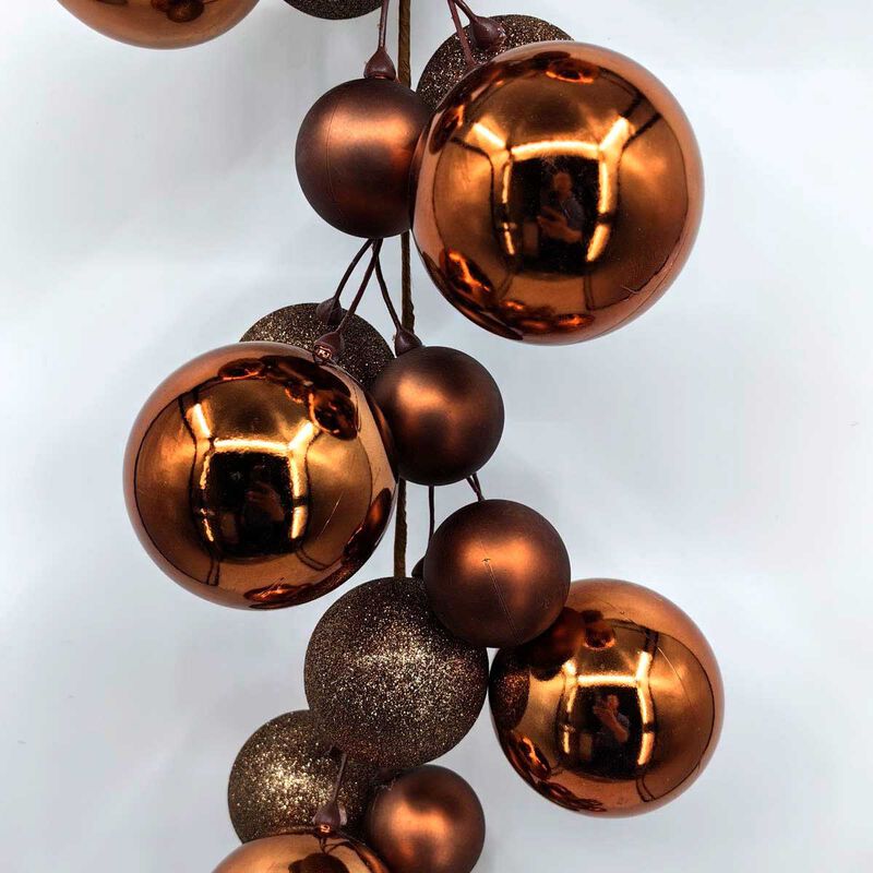 Mixed Xmas Bauble Garland 200cm image number 3