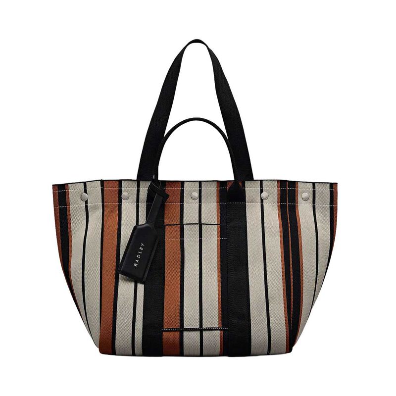 Radley Hadleigh Place Stripe Large Open Top Tote Bag image number 0