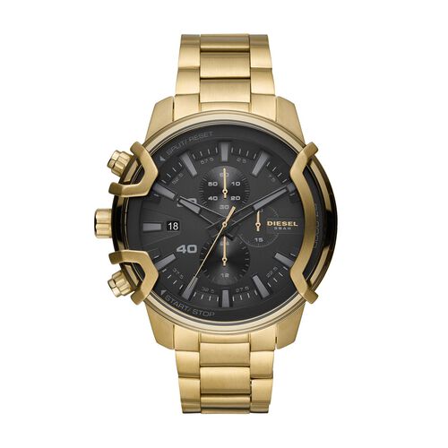 Diesel Griffed Gold-Tone Chronograph Watch DZ4522