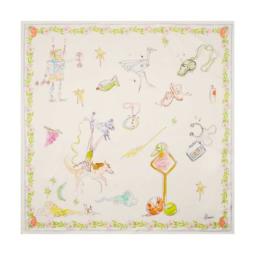 ALÉMAIS Court Silk Scarf