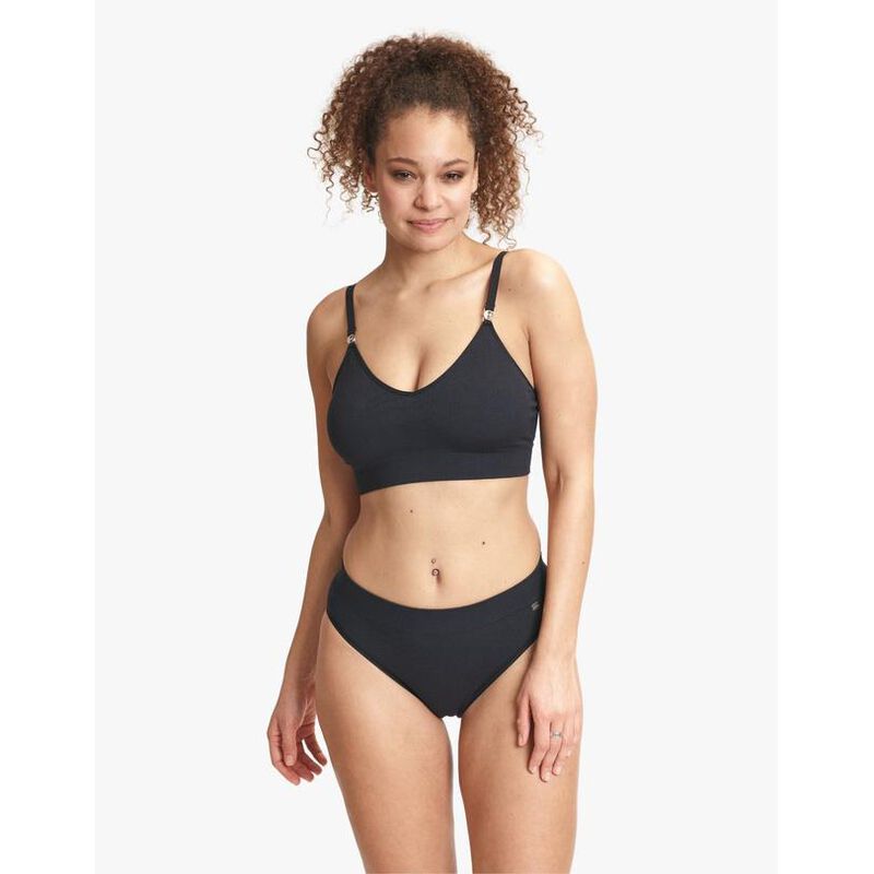 Elle 2 Pack Rib High Waisted Brief image number 1