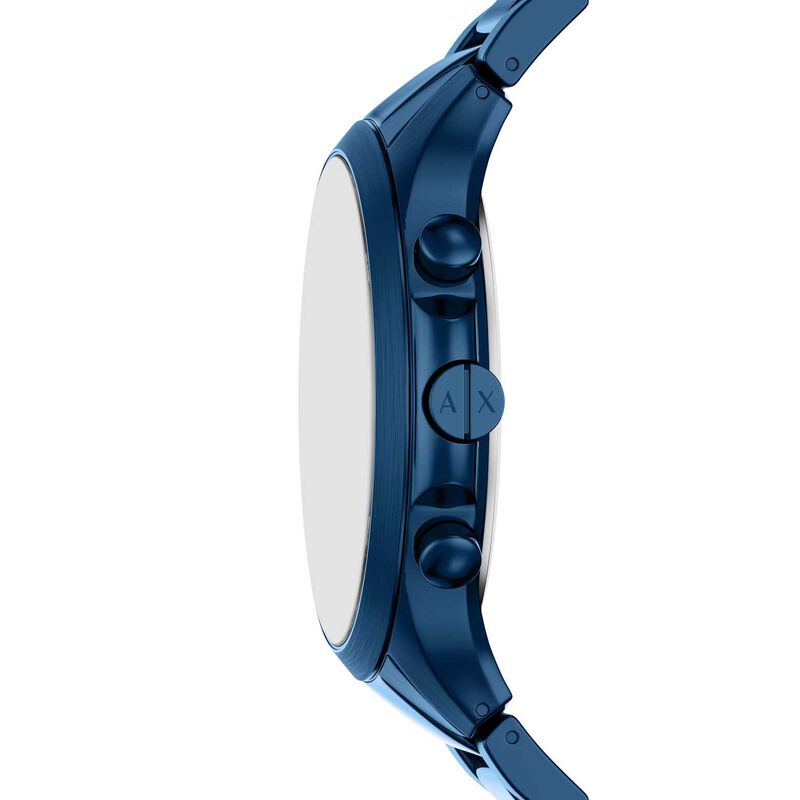 Armani Exchange Chronograph Blue Stainless Steel Watch image number 2