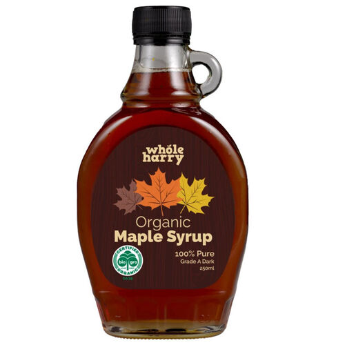 Whole Harry Organic Dark Maple Syrup 250ml