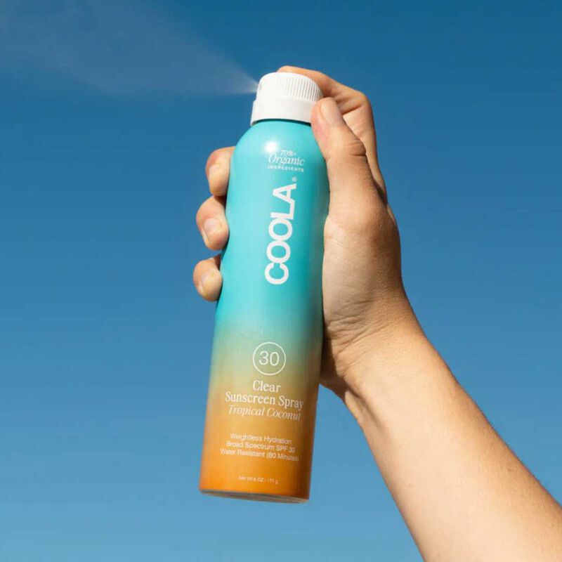 COOLA Clear Sunscreen Spray SPF30 - Tropical Coconut image number 2
