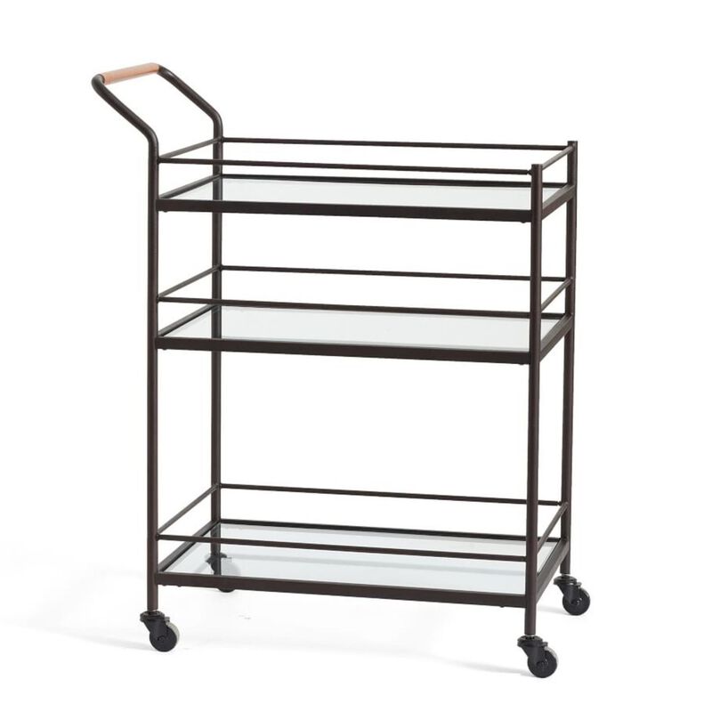 Pottery Barn Hugo Bar Cart Bronze image number 0