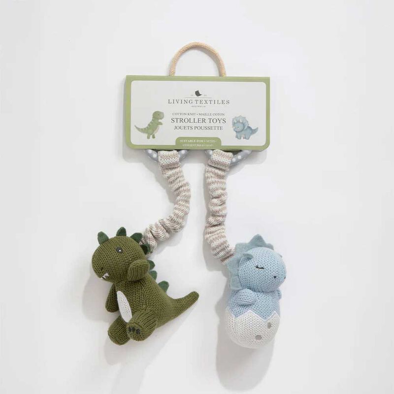 Living Textiles Stroller Toys 2 Pack - Dinosuars image number 3