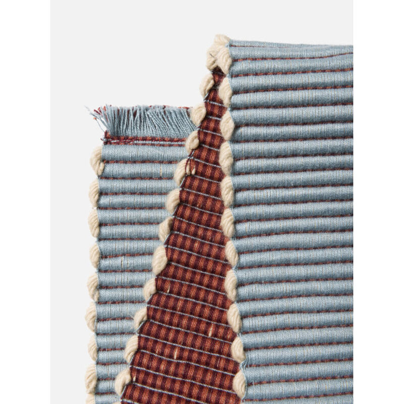 Citt&agrave; Albers Striped Placemat Cherry/Powder Blue 45.5x30cm image number 2