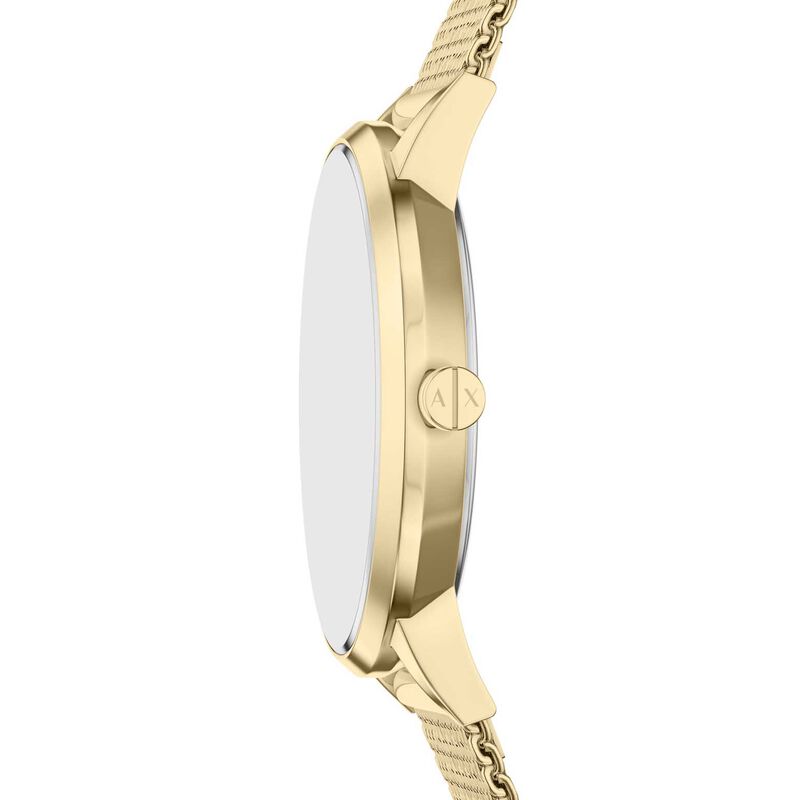 Armani Exchange Three-Hand Gold-Tone Stainless Steel Watch Set image number 2