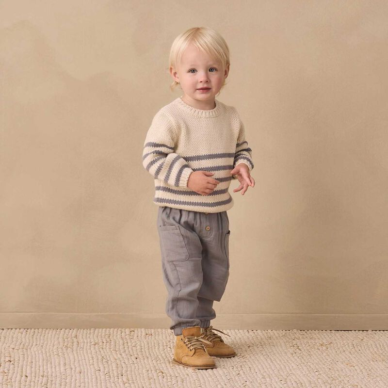 Quincy Mae Rex Sweater Stripe image number 3