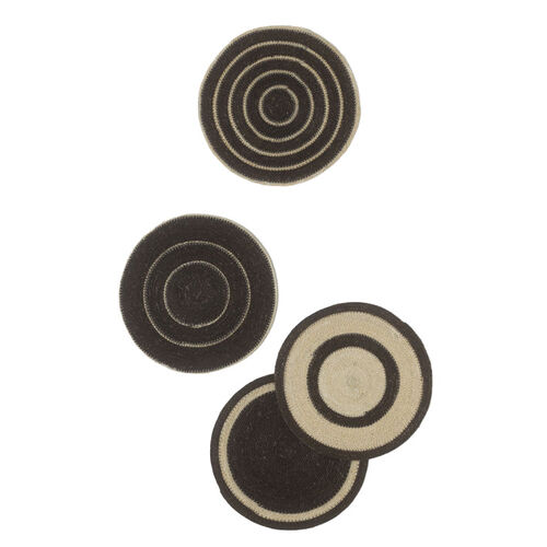 Citt&agrave; Agora Woven Placemat S/4 Rye/Natural 34cmdia