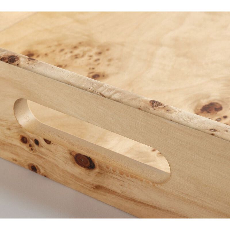 Pottery Barn Burlwood Rectangle Tray image number 1