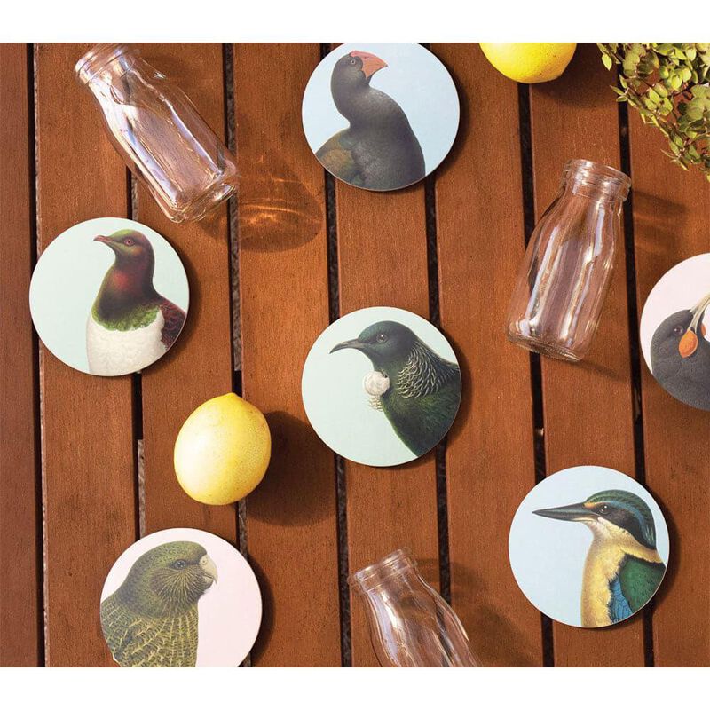 Hushed Birds Set Of 6 Coasters image number 3