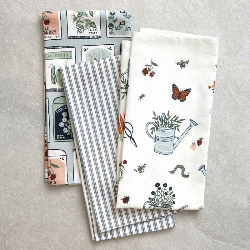 Wallace Cotton Seedling Tea Towel Set Of 3 image number 1