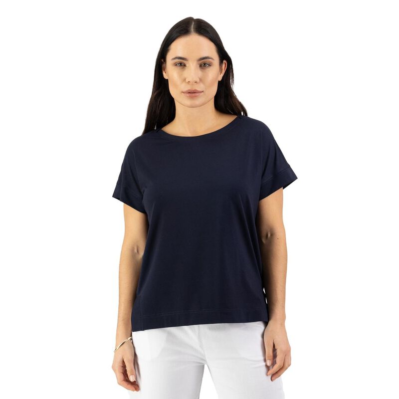 Vassalli Drop Sleeve Top With Stepped Hem image number 6