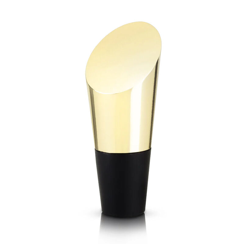 Belmont Heavyweight Gold Bottle Stopper image number 0