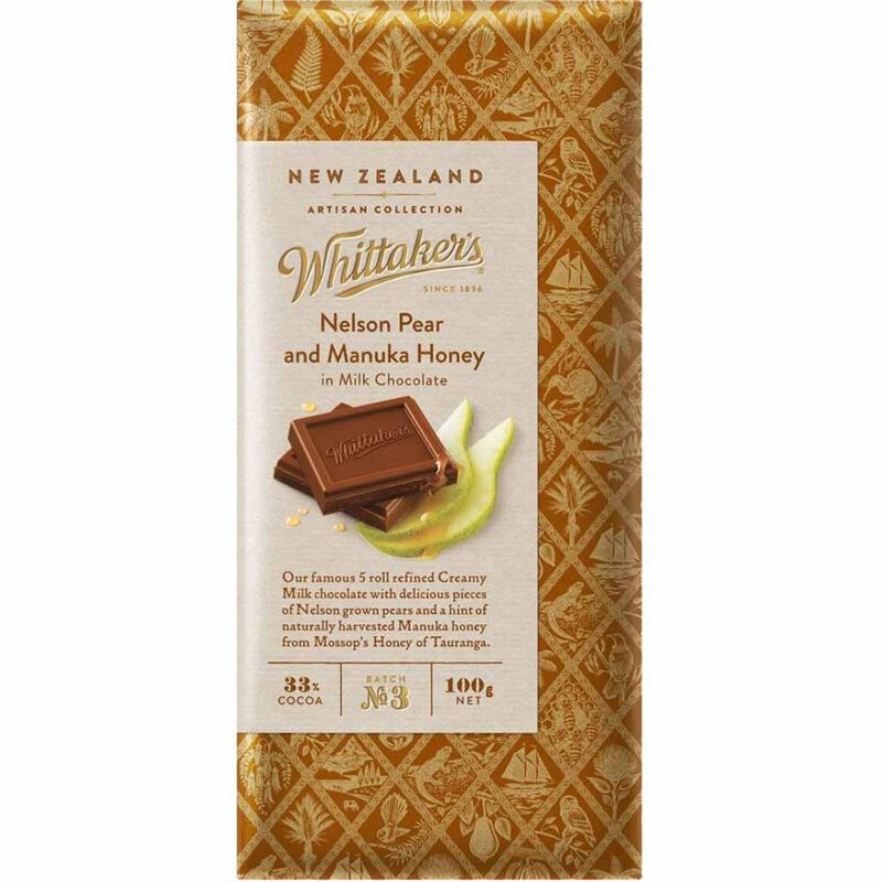 Whittaker's Nelson Pear & Manuka Honey 100g image number 0