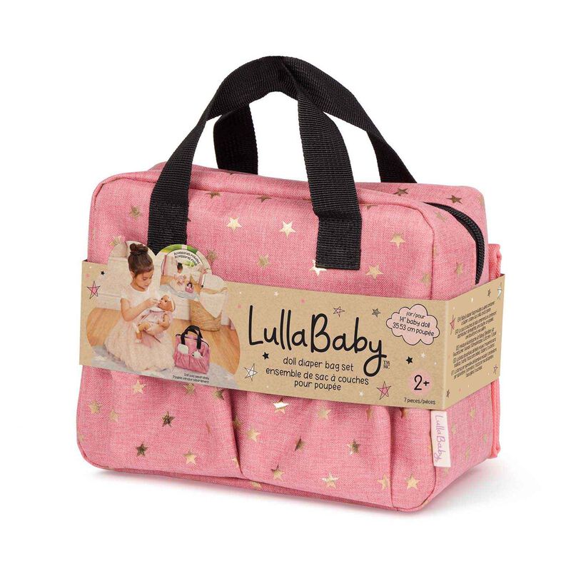 Lullababy  Accessory Set - Doll Diaper Bag Pink image number 3